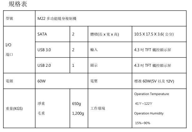 M22 多功能高速數(shù)據(jù)拷貝機